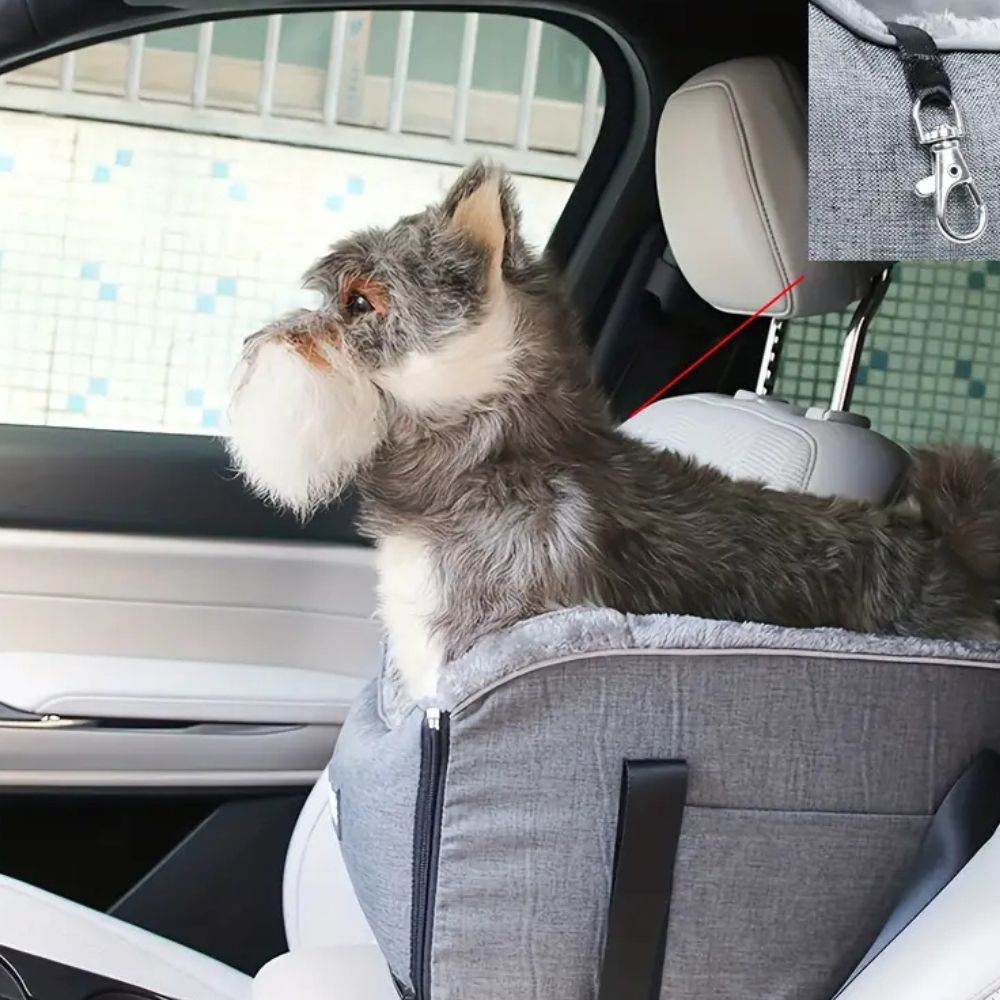 Pet Travel Booster Seat – Soft & Secure Car Seat