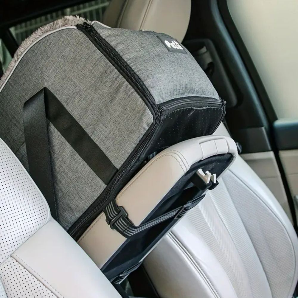 Pet Travel Booster Seat – Soft & Secure Car Seat
