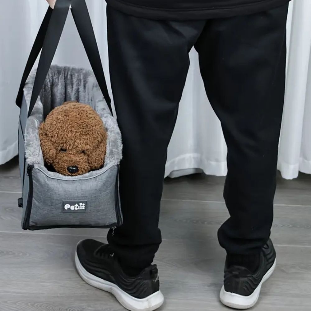 Pet Travel Booster Seat – Soft & Secure Car Seat