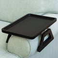 Adjustable Bamboo Clip-On Arm Tray Table